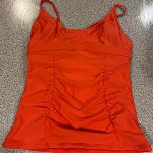 Athleta Bright and Bold Orange Swimsuit Top 34 B/C